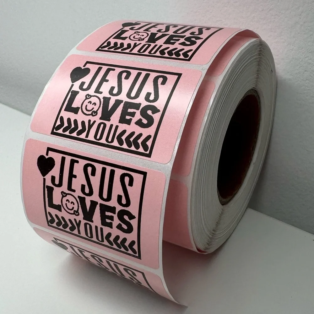 Jesus loves you sticker for small business sticker 2" thankyou Stickers labels - Picture 4 of 10
